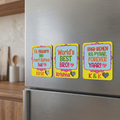 Bazinco Personalized Bhai Behen Fridge Magnet | Custom Name Sibling Gift Magnet | Bhai-Behen Ka Pyaar Forever Yaar