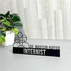 Bazinco Doctor Care Personalized Doctor Name Plate | Custom Physician Desk Name Board for Clinic