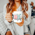 Bazinco Personalized Floral Monogram Name Coffee Mug | Custom Initial & Name Ceramic Mug | Personalized Tea & Coffee Cup Gift for Women, Girls, Friends, Wife | 325ml