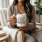 Bazinco Personalized Floral Monogram Name Coffee Mug | Custom Initial & Name Ceramic Mug | Personalized Tea & Coffee Cup Gift for Women, Girls, Friends, Wife | 325ml