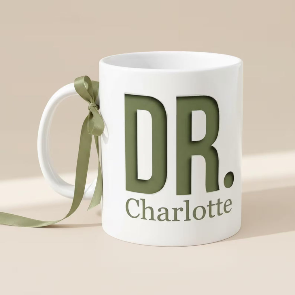 Bazinco Custom Initial Name Coffee Mug | Personalized Alphabet Ceramic Mug | Printed Coffee Cup for Home & Office | Birthday & Anniversary Gift | 325 ml