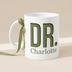 Bazinco Custom Initial Name Coffee Mug | Personalized Alphabet Ceramic Mug | Printed Coffee Cup for Home & Office | Birthday & Anniversary Gift | 325 ml