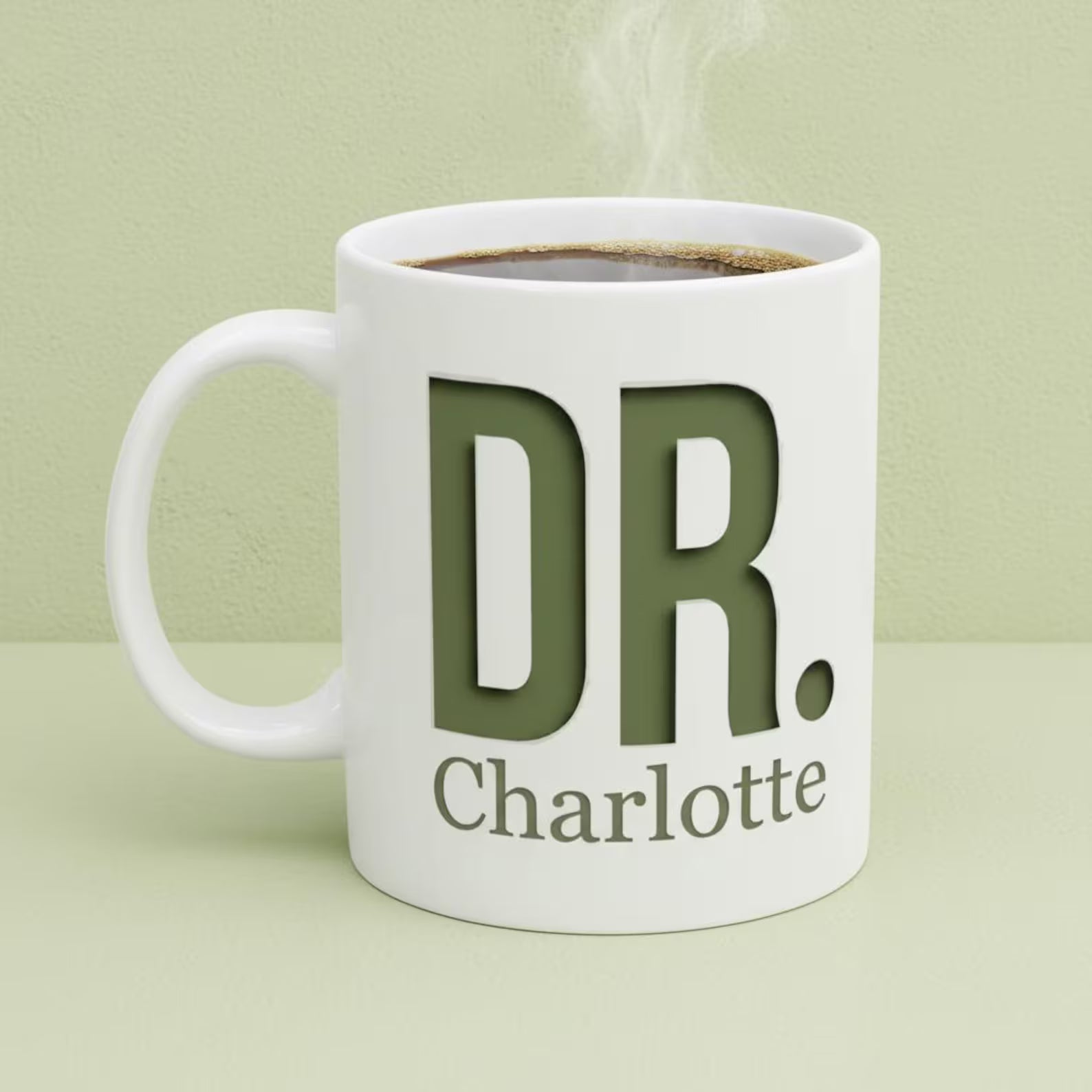 Bazinco Custom Initial Name Coffee Mug | Personalized Alphabet Ceramic Mug | Printed Coffee Cup for Home & Office | Birthday & Anniversary Gift | 325 ml