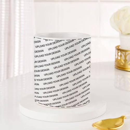 Bazinco Personalized Ceramic Coffee Mug – Upload Your Design Full Wrap Custom Photo Mug