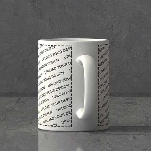 Bazinco Personalized Ceramic Coffee Mug – Upload Your Design Full Wrap Custom Photo Mug