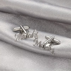 Bazinco Personalized Name Cufflinks Design – Custom Name Cufflinks for Men