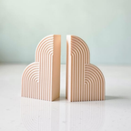 Bazinco Arch Design Bookends – Stylish Book Organizer for Bookshelves & Study Tables