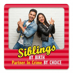 Personalized Photo Magnet for Fridge | Siblings Gift Magnet | Custom Picture Magnet by Bazinco