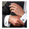 Bazinco Silver Soccer Football Shoe Cufflinks for Men | Football & Boot Designer Shirt Cufflinks | Premium Sports Accessories