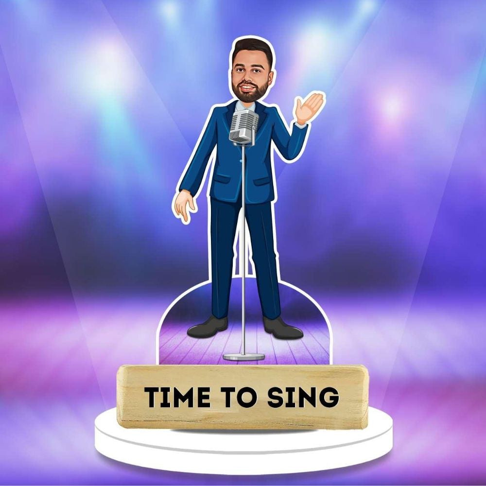 Bazinco caricatures
Personalised singer caricature gift
Custom caricature gift for singer
Music lover personalised gift
Unique gift for singers
Custom singer figurine
Personalised music gift India
Birthday gift for singer
Music teacher farewell gift
Custom face caricature gift
Personalised caricature figurine