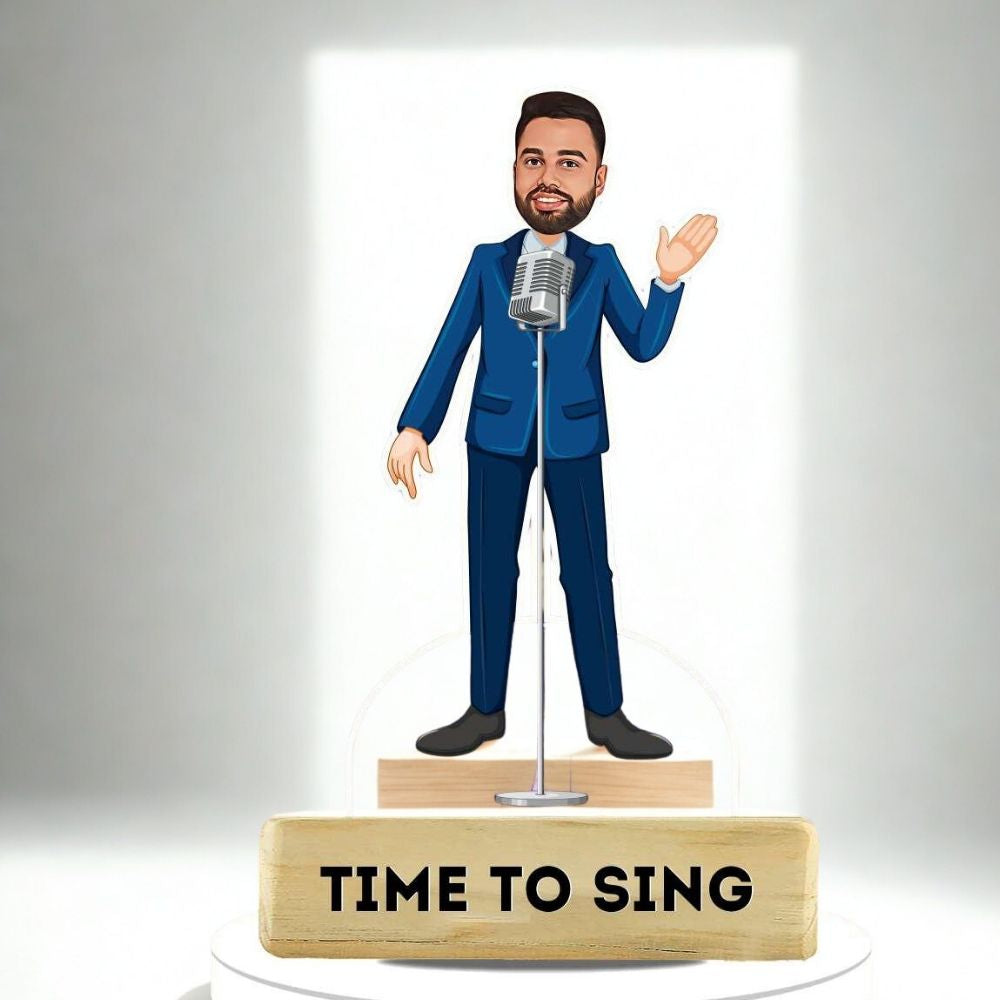 Bazinco caricatures
Personalised singer caricature gift
Custom caricature gift for singer
Music lover personalised gift
Unique gift for singers
Custom singer figurine
Personalised music gift India
Birthday gift for singer
Music teacher farewell gift
Custom face caricature gift
Personalised caricature figurine