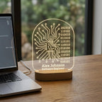 Bazinco Personalized Circuit Board LED Name Lamp | Custom Acrylic Desk Light with Name & Profession for Software Engineer, Programmer & Tech Professional