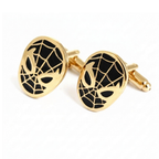 Bazinco Spider Mask Cufflinks – Premium Superhero Web Cufflinks for Men Accessories