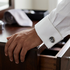 Bazinco Spider Mask Cufflinks – Premium Superhero Web Cufflinks for Men Accessories