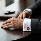 Bazinco Spider Mask Cufflinks – Premium Superhero Web Cufflinks for Men Accessories