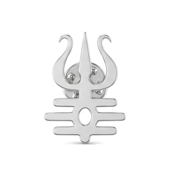 Stylish Trishul Lapel Pin for Men & Women | Bazinco Shiva Trident Brooch for Blazer Jacket & Ethnic Wear