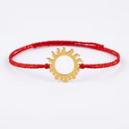 Bazinco Sun Design Gold Finish Rakhi