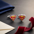 Bazinco Superman Logo Inspired Cufflinks – Stylish Superhero Cufflinks for Men Formal Wear