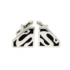 Bazinco Superman Logo Inspired Cufflinks – Stylish Superhero Cufflinks for Men Formal Wear
