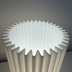 Bazinco Nordic Fluted Table Lamp – Minimalist Ambient Bedside & Desk Light