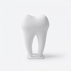 Bazinco Tooth Shape Card Holder – Modern Dental Desk Organizer & Business Card Stand