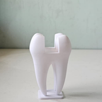 Bazinco Tooth Shape Card Holder – Modern Dental Desk Organizer & Business Card Stand