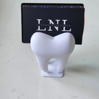 Bazinco Tooth Shape Card Holder – Modern Dental Desk Organizer & Business Card Stand