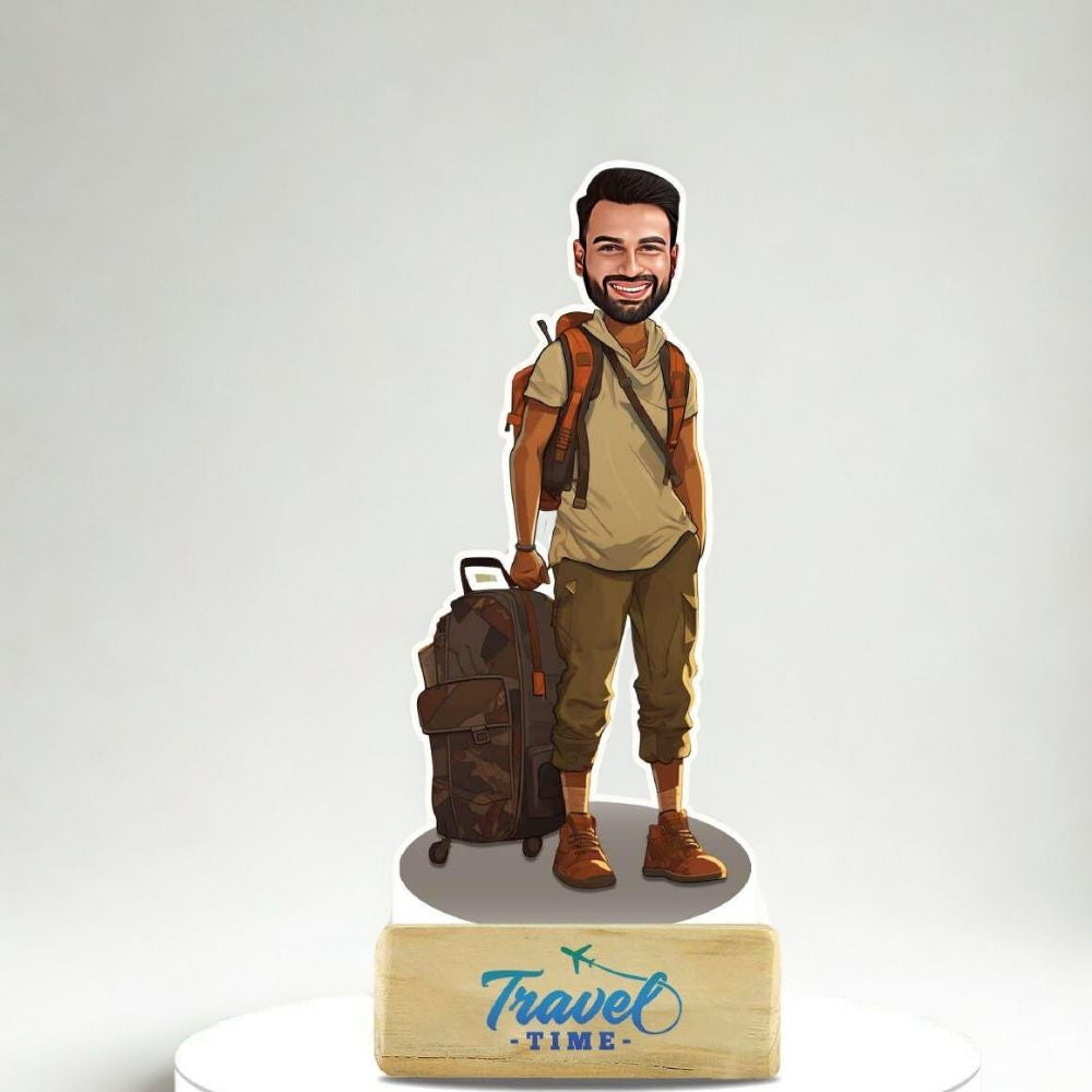 Bazinco traveller caricature
Personalised traveller caricature gift
Custom caricature gift for travel lover
Unique gift for travellers India
Birthday gift for travel lover men
Custom backpacker caricature figurine
Personalised adventure gift India
Travel lover birthday gift unique
Custom travel figurine personalised
Gift for backpacker men India
Personalised caricature for explorer

