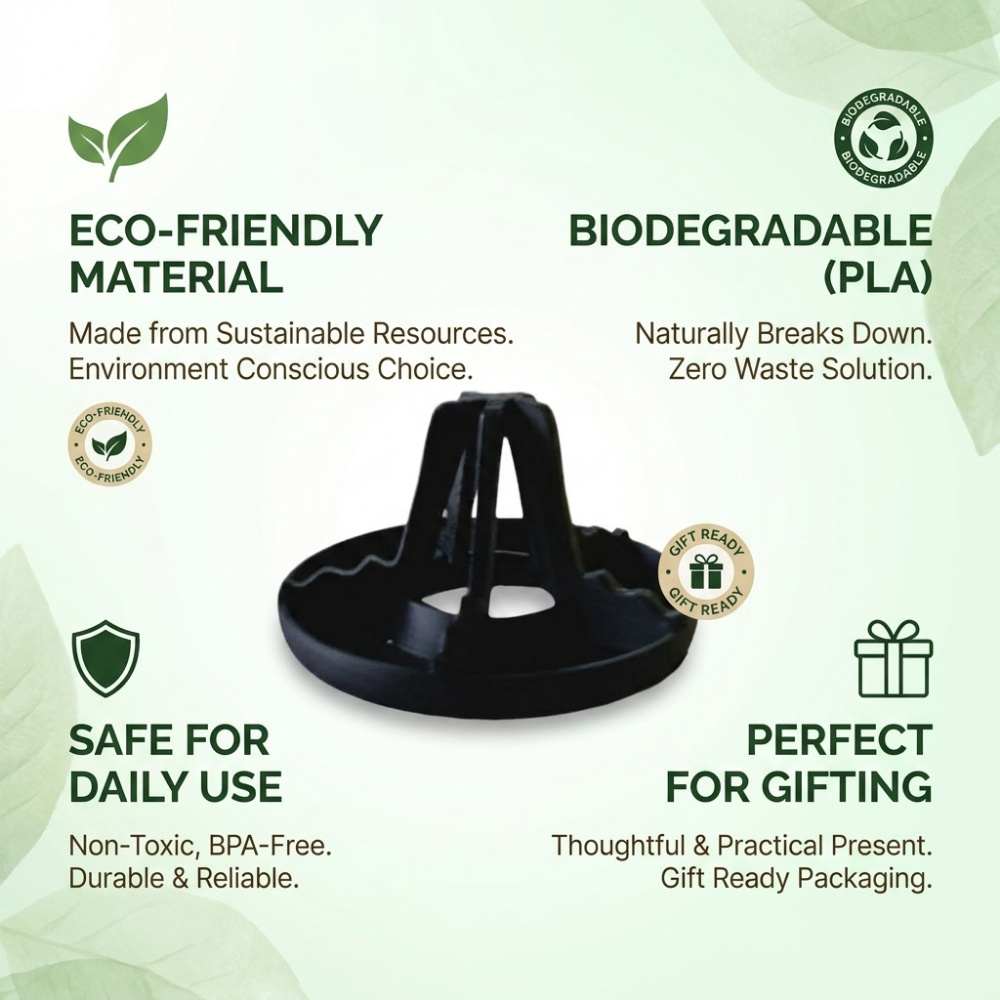 Bazinco Eco-Friendly PLA Drying Stand – Biodegradable Multipurpose Mug & Bottle Drying Holder