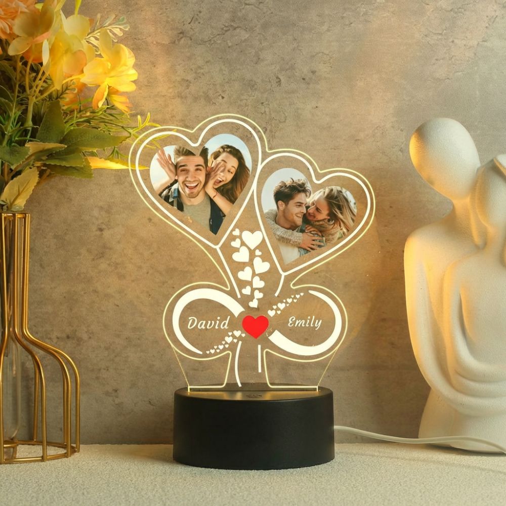 personalised twin heart LED lamp

twin heart LED night light

romantic couple LED lamp

personalised couple lamp

custom twin hearts lamp