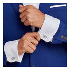 Bazinco Venetian Mask Drama Silver Cufflinks for Men | Theatre Comedy Tragedy Designer Shirt Cufflinks | Premium Formal Accessories