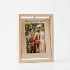 Bazinco Personalized Photo Frame – Custom Picture Frame for Home Decor, Couple Memories & Gift