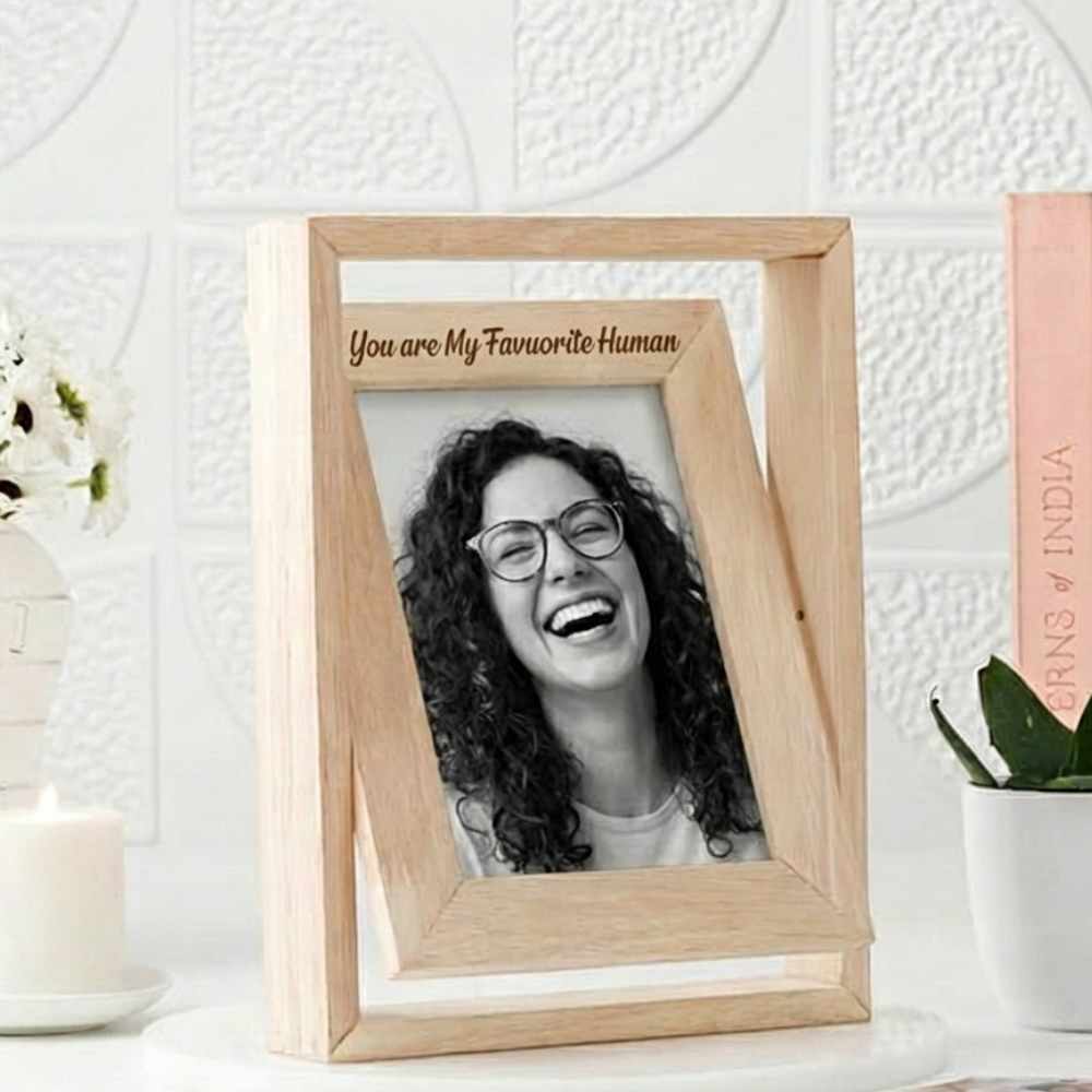 Bazinco Personalized Photo Frame – Custom Picture Frame for Home Decor, Memories & Gift Giving