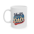 Bazinco Personalized “World’s Best Dad” Coffee Mug with Sameer Name Print – Custom Father’s Day Ceramic Mug