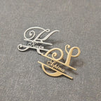 Bazinco Personalised Name Initial Brooch – Custom Letter Name Brooch