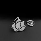 Bazinco Ship Design Custom Name Brooch – Personalised Nautical Brooch Pin