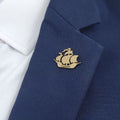 Bazinco Ship Design Custom Name Brooch – Personalised Nautical Brooch Pin