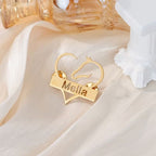 Bazinco Horse Design Custom Name Brooch – Personalised Horse Lover Brooch Pin