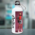 Bazinco Custom Photo Water Bottle with Name | Personalized Sipper Bottle for Kids, School & Travel