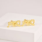 Bazinco Personalized Name Cufflinks – Custom Initial Cufflinks for Wedding & Formal Wear