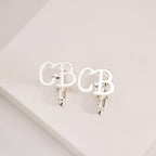 Bazinco Personalized Name Cufflinks – Custom Initial Cufflinks for Wedding & Formal Wear