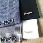 men’s custom silver cufflinks