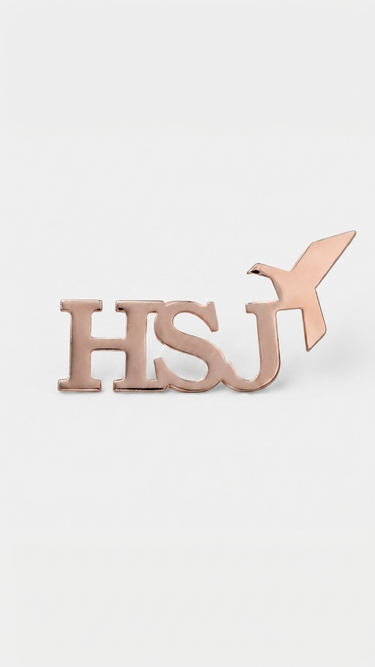 Bazinco Personalised Name Initial Brooch – Custom Letter Name Brooch